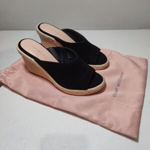 Stuart Weitzman Black Wedges